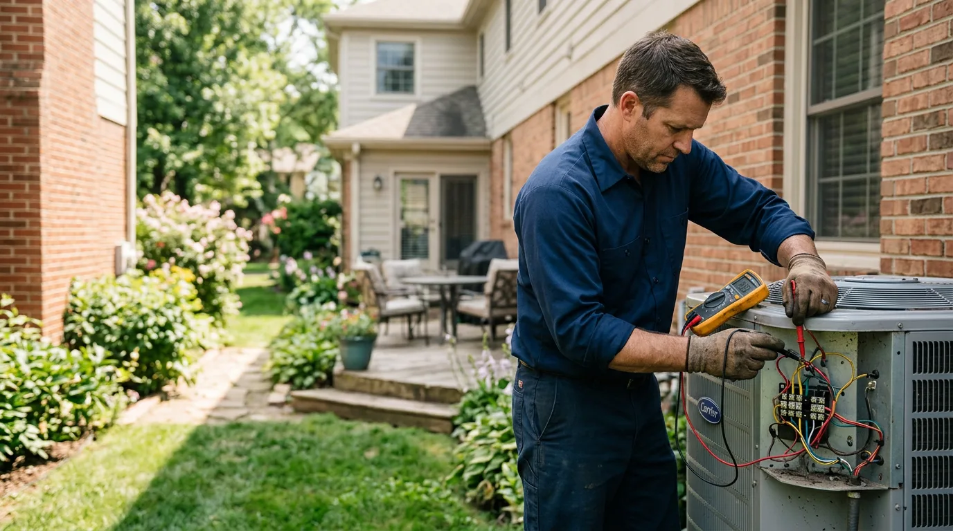 HVAC technician working near Prue, OK
